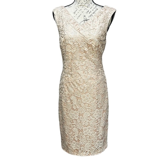JAX Lace Dress In Blush Size 8 - Picture 1 of 5